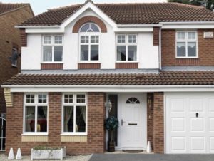 recent project for glazing in altrincham - image is of a 2 storey house we carried out work on