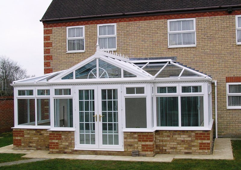 image shows a new large conservatory