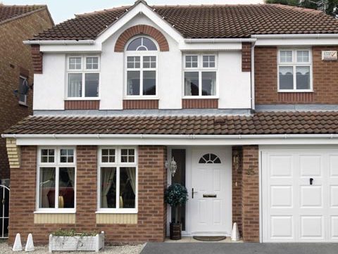 recent project for glazing in Urmston - image is of a 2 storey house we carried out work on